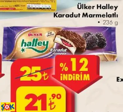 ÜLKER HALLEY KARADUT MARMELATLI